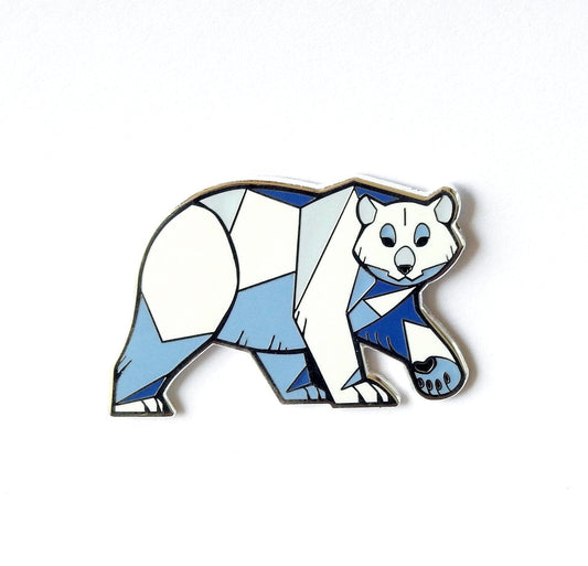 Angular Polar Bear Enamel Pin