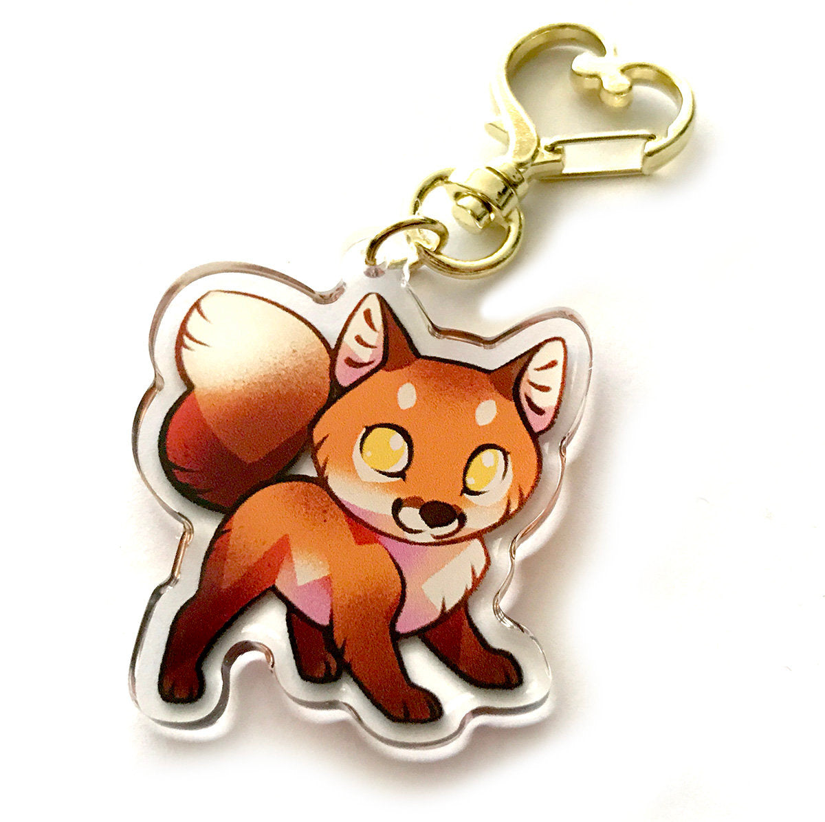 Red Fox Keyring Charm