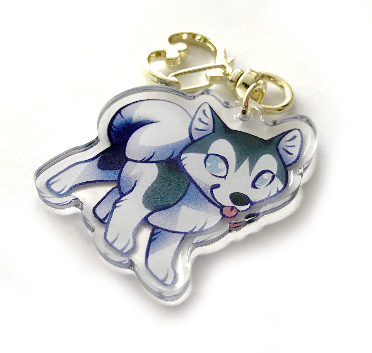 Husky Dog Keyring Charm