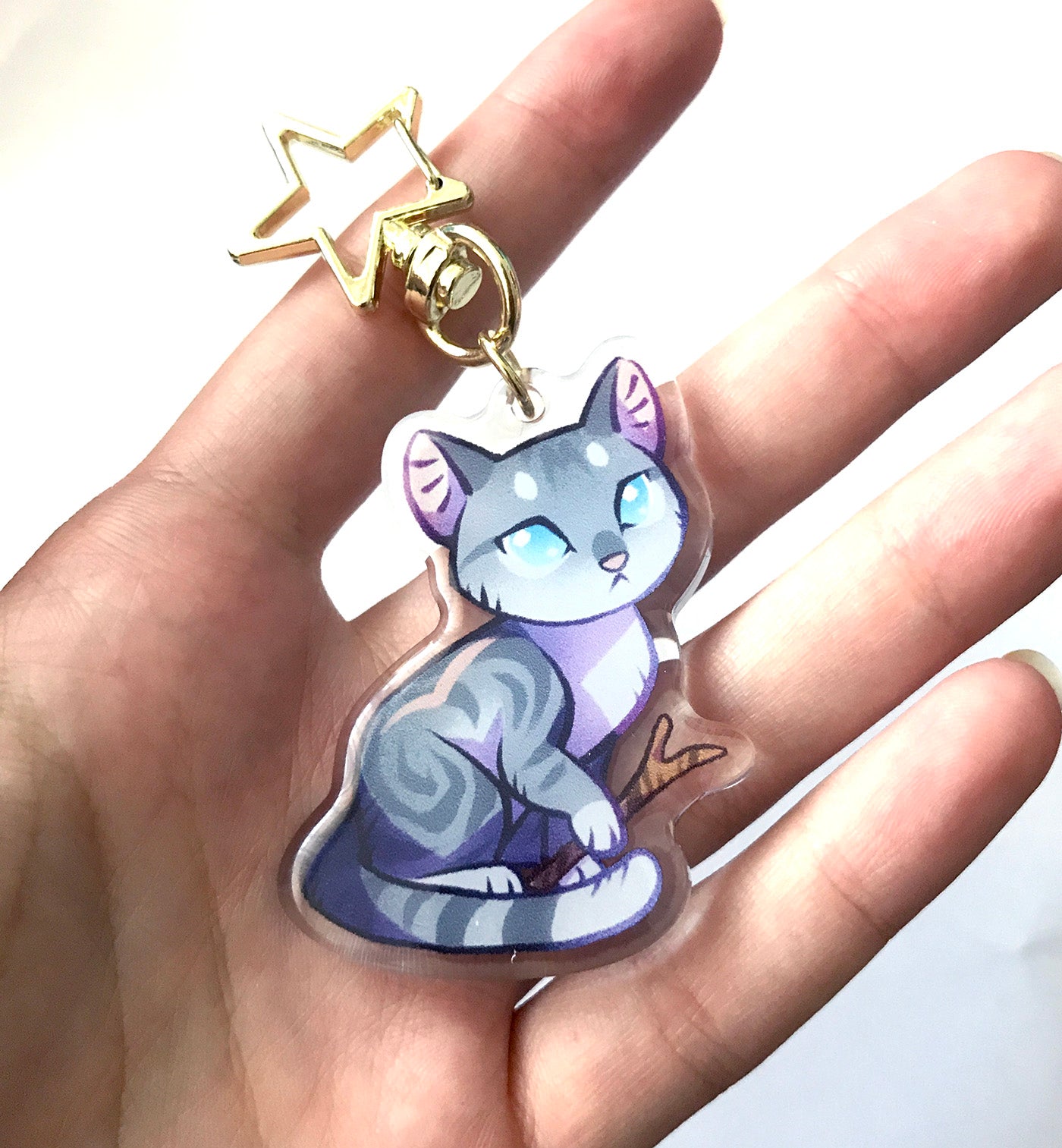 Jayfeather Warrior Cats Keyring Charm – Shinepaw Design