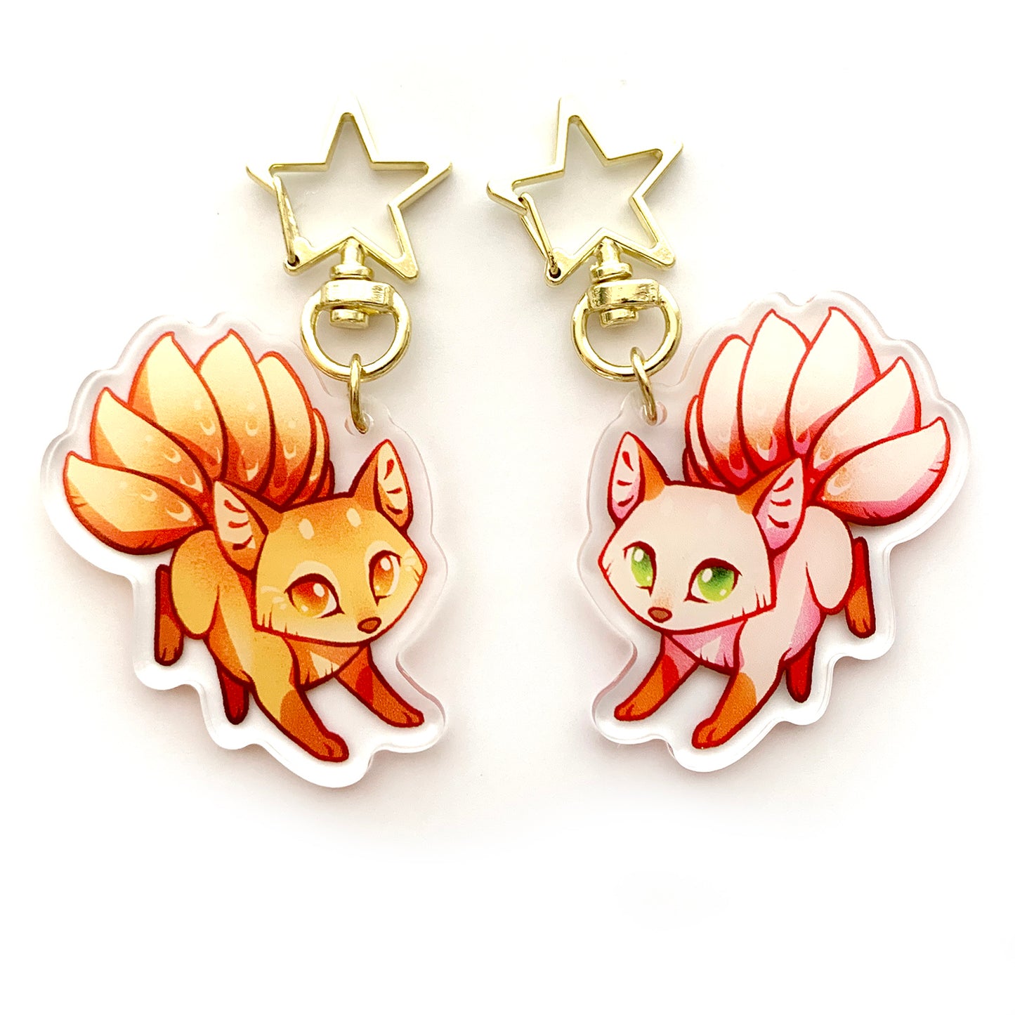 Kitsune Keyring Charm