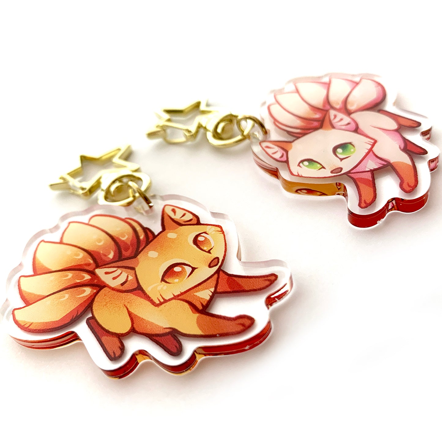 Kitsune Keyring Charm