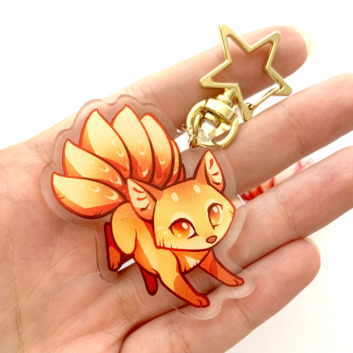 Kitsune Keyring Charm