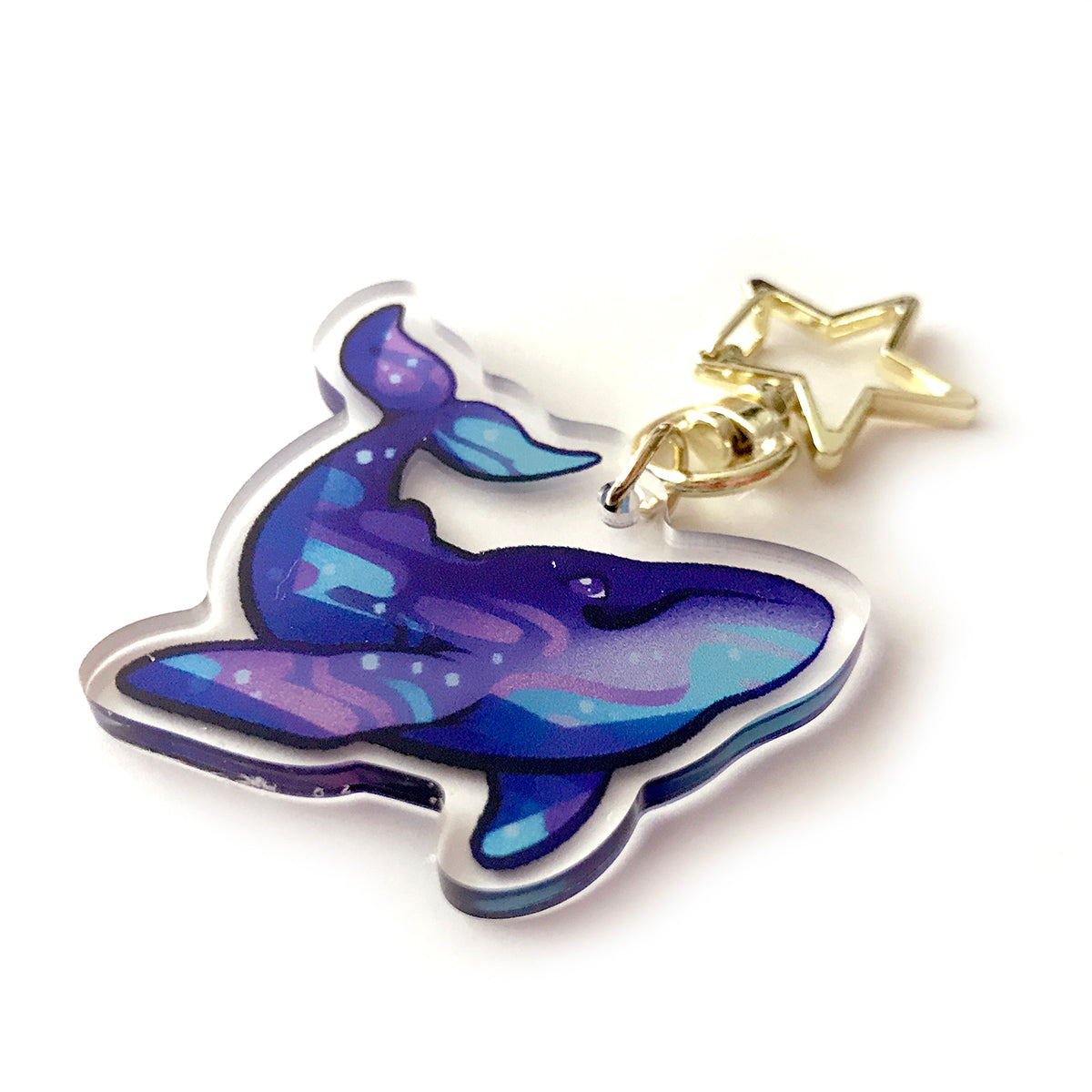 Milky Way Whale Keyring