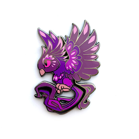 Purple Phoenix Enamel Pin