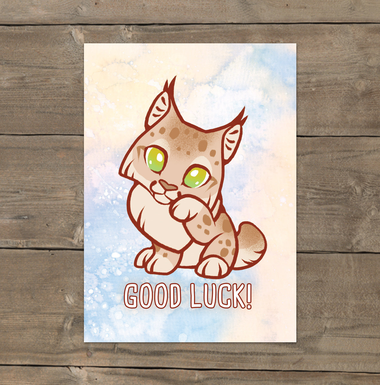 Good Luck Lynx - Mini Art Print