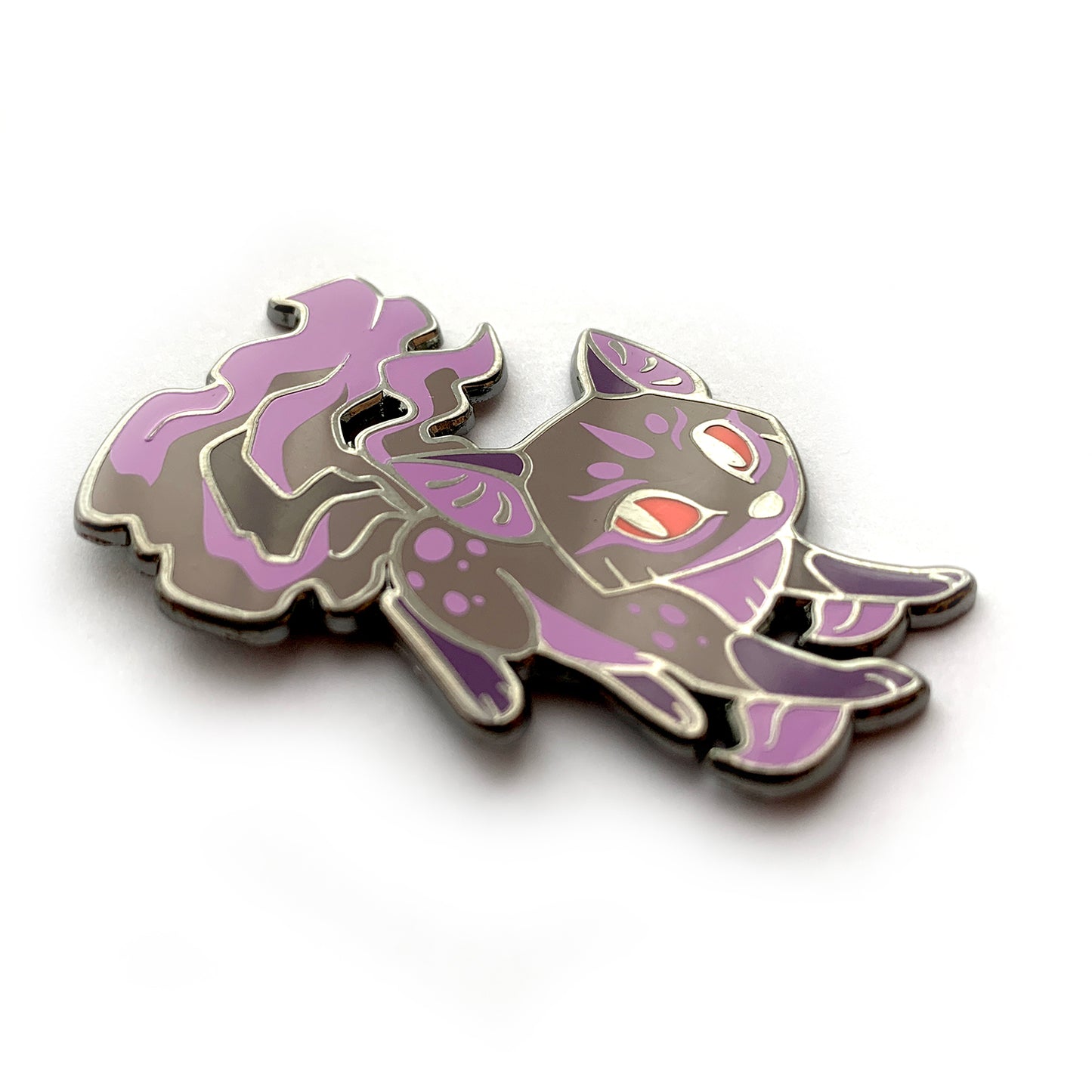 Purple Kitsune Enamel Pin