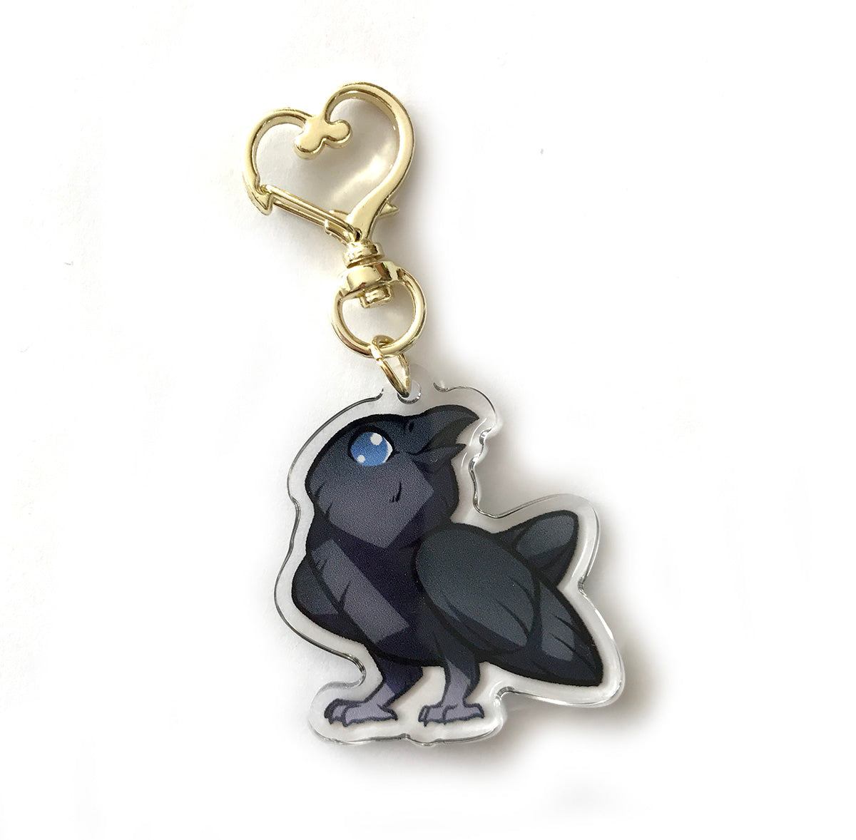 Raven Keyring Charm