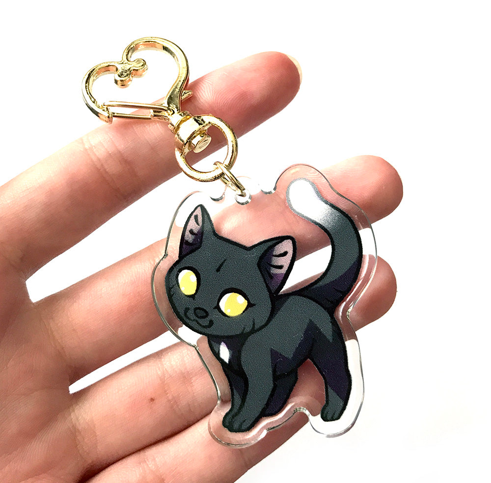 Ravenpaw Warrior Cats Keyring Charm