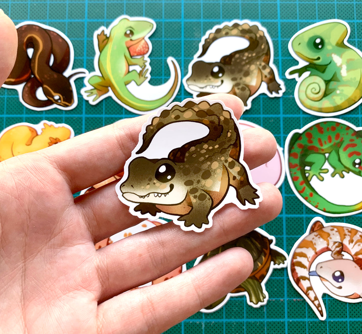 Cute Reptiles Sticker Set II