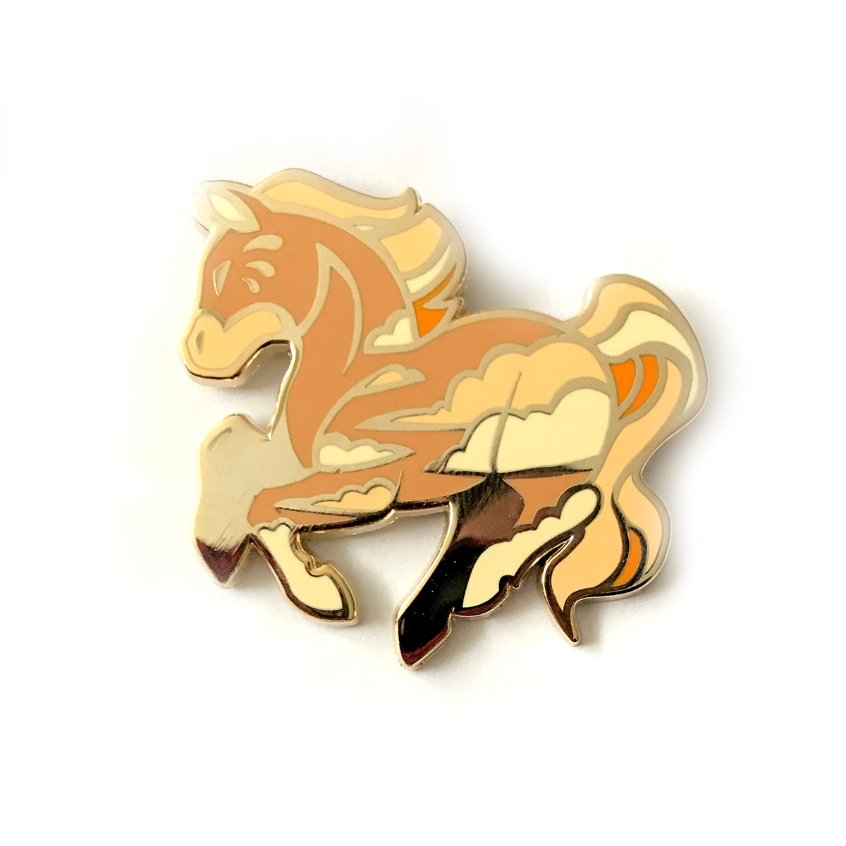 Sandstorm Horse Enamel Pin