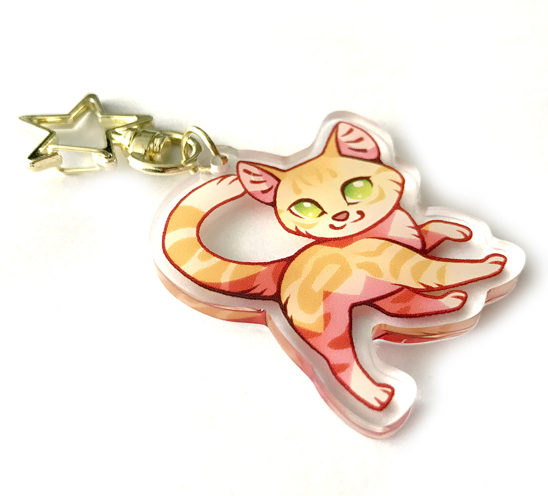 Sandstorm Warrior Cats Keyring Charm