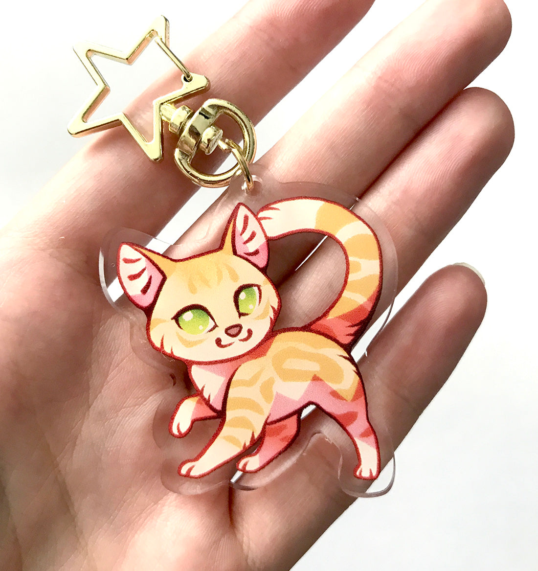 Sandstorm Warrior Cats Keyring Charm