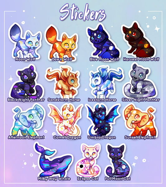 Ethereal Familiars Sticker Set