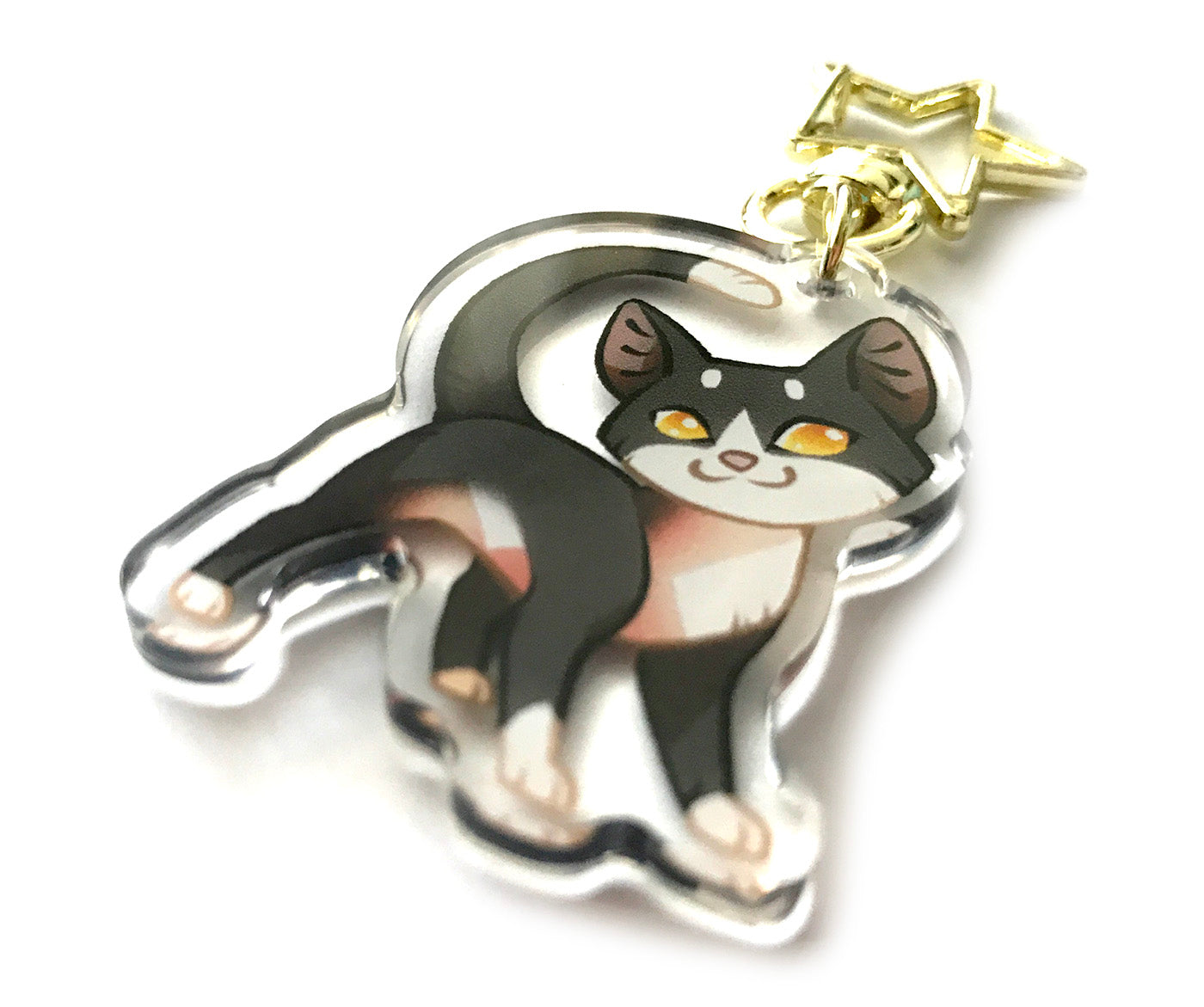 Warrior Cats Keyring Charm Clear Double Sided Acrylic