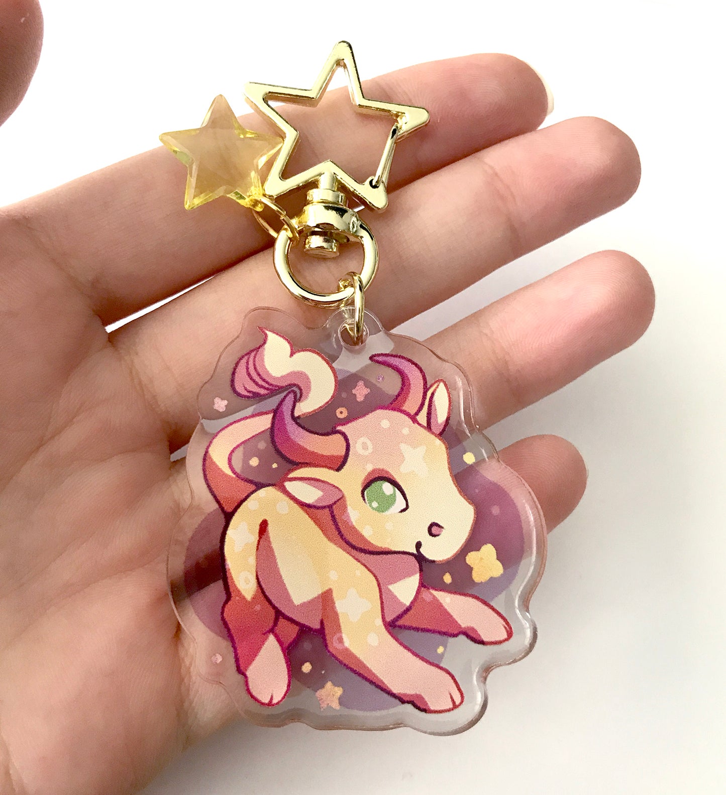 Taurus Charm Keyring