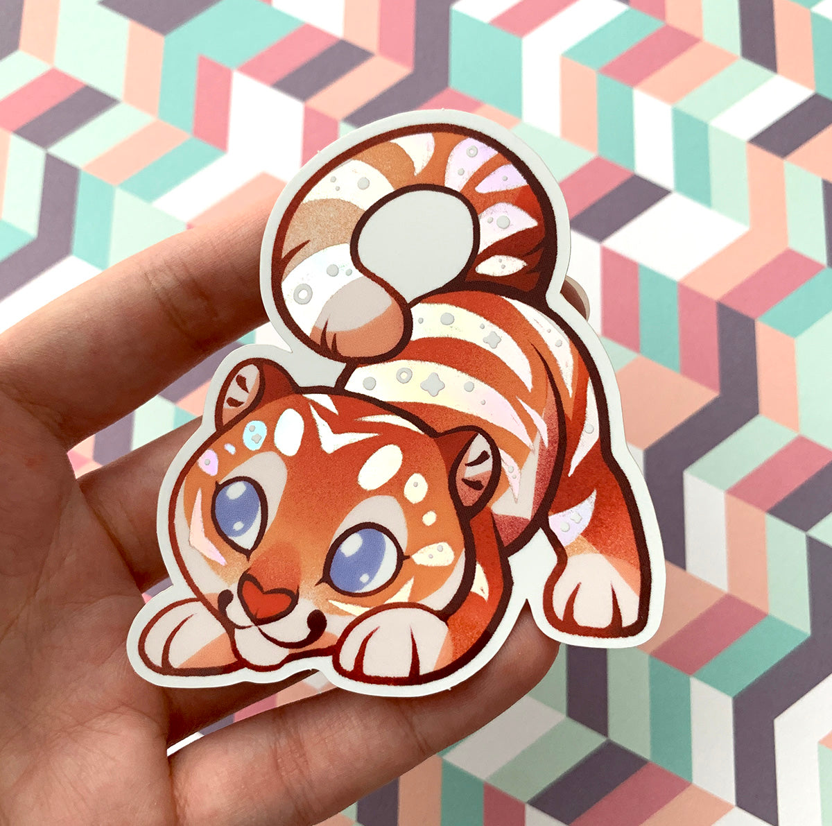 Holographic Tiger Sticker