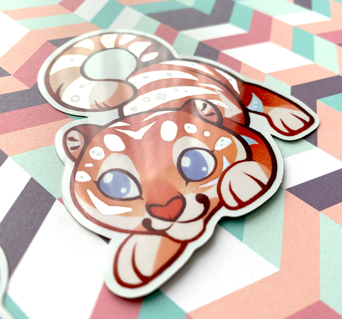 Holographic Tiger Sticker