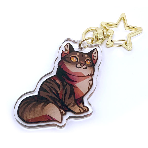 Ravenpaw Warrior Cats Keyring Charm – Shinepaw Design