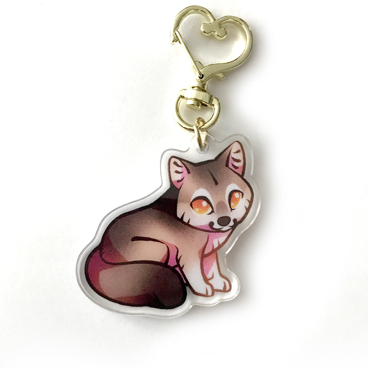 Gray Wolf Keyring