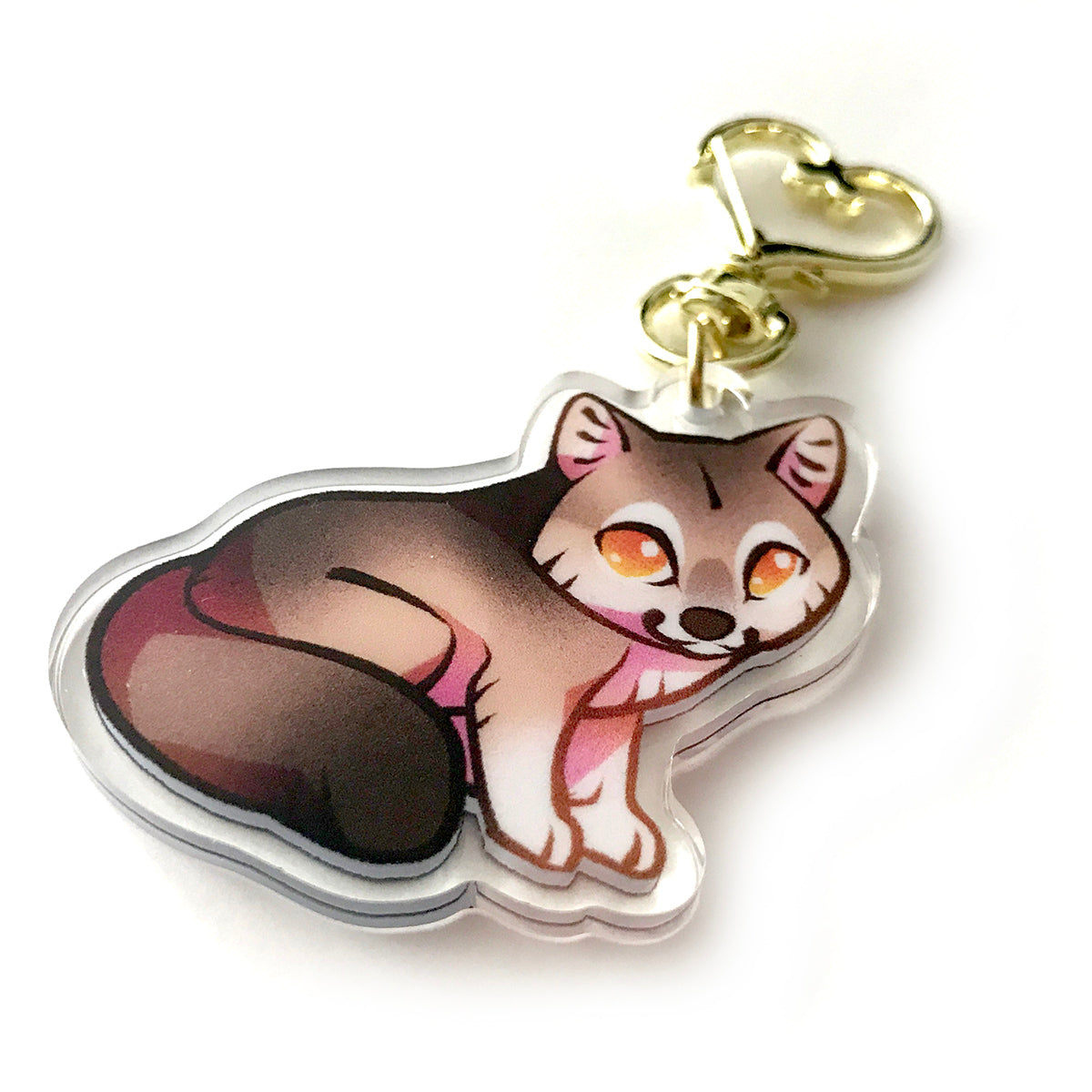 Gray Wolf Keyring